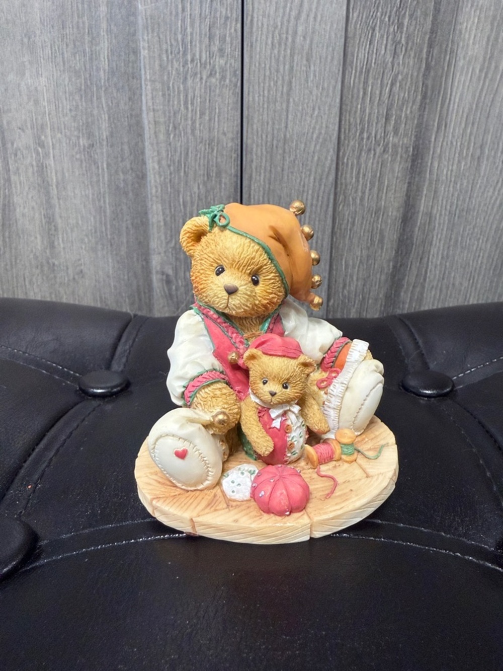 Cherished Teddies Bear Handsewn Holidays Meri Bear Collectible Figurine